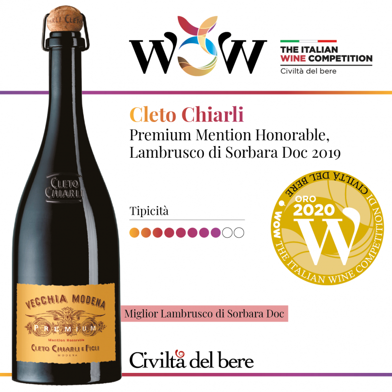 WOW: Vecchia Modena Premium awarded by WOW with the God Medal and as 